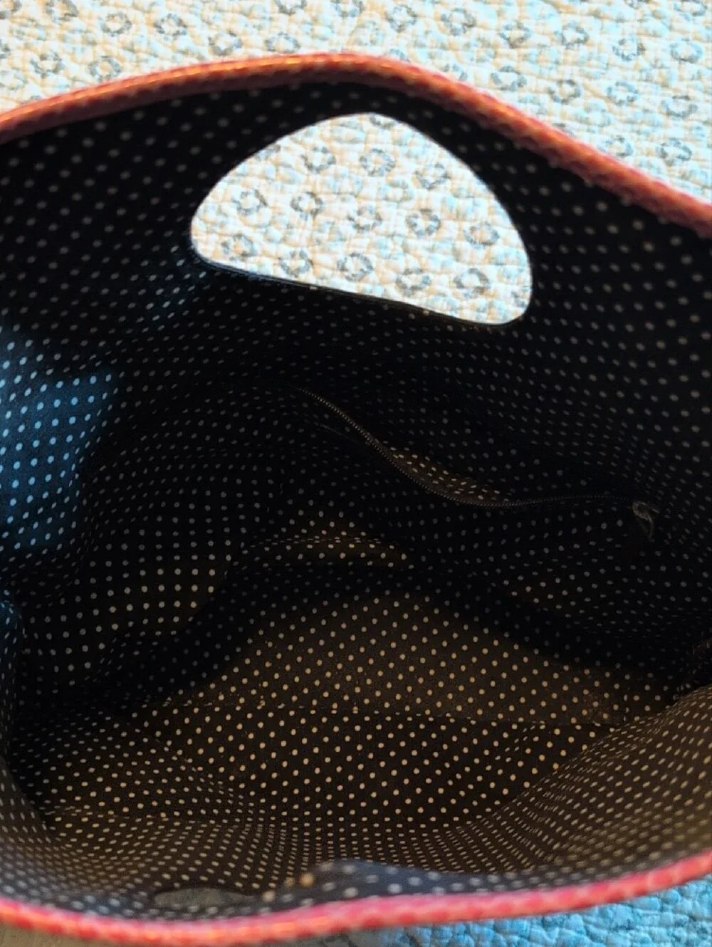 Kate Spade Black Tote Bag with Pink Trim
